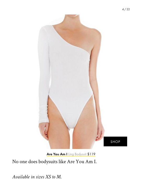 The Ling Bodysuit in Who What Wear's Best New Arrivals