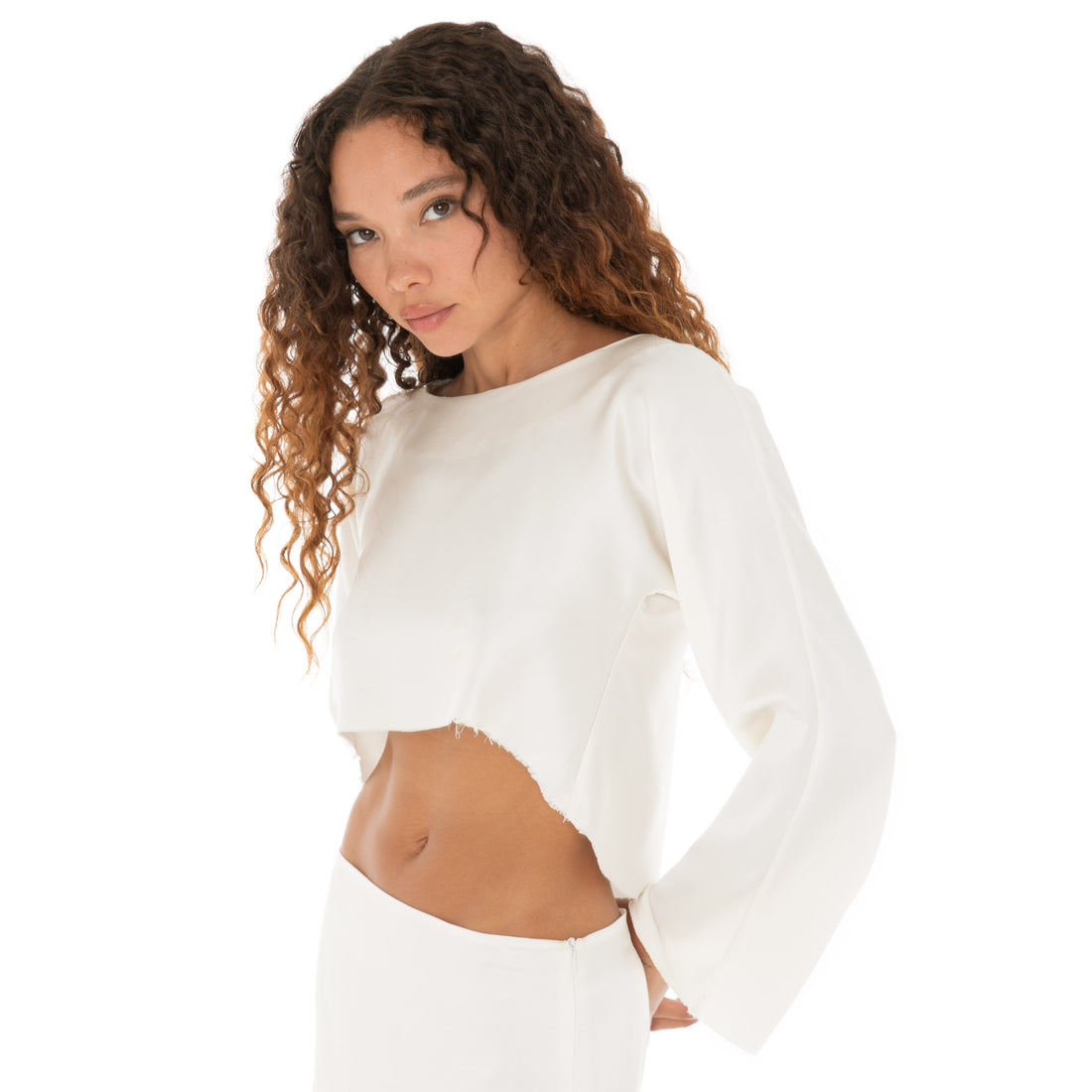 Are You Am I - Delphine Top **white