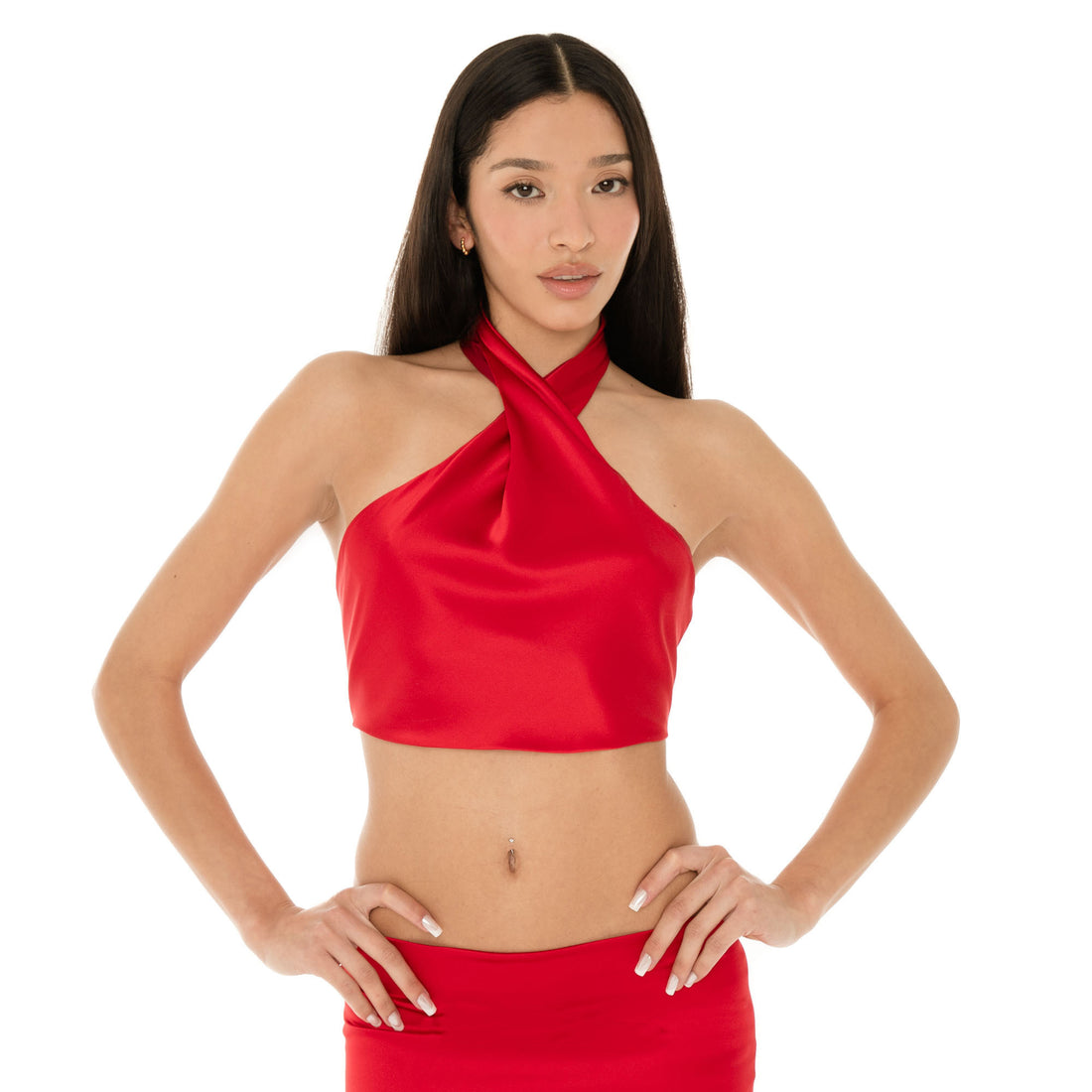 Are You Am I - Ilta Top **cherry-red