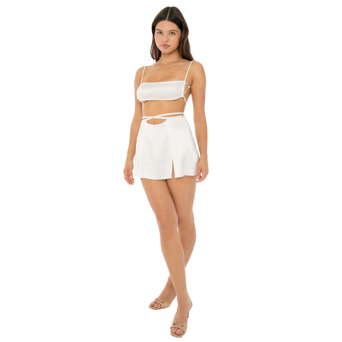 Are You Am I - Kitsi Skirt **white