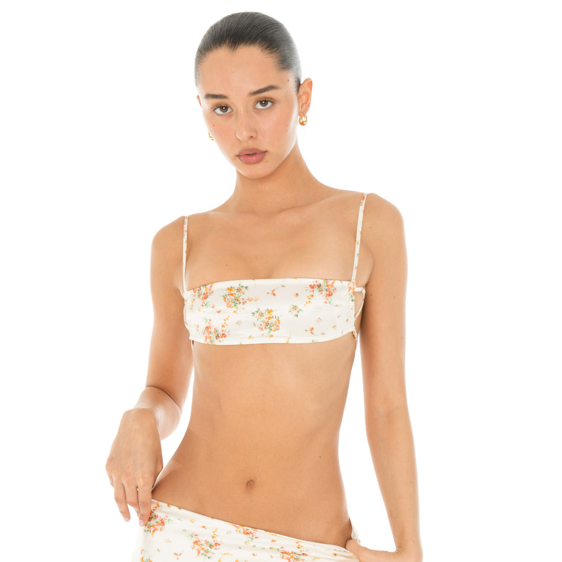 Are You Am I - Missi Floral Bra **ivory