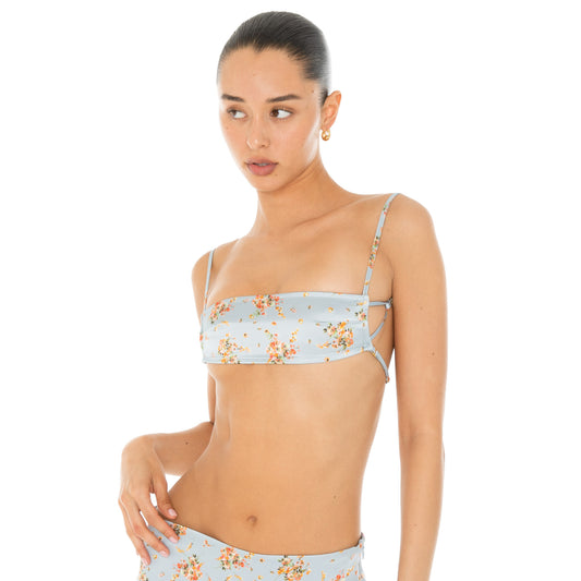 Are You Am I - Missi Floral Bra **sky