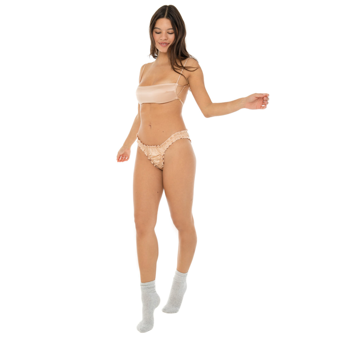 Are You Am I - Nai Silk Hotpant **fawn