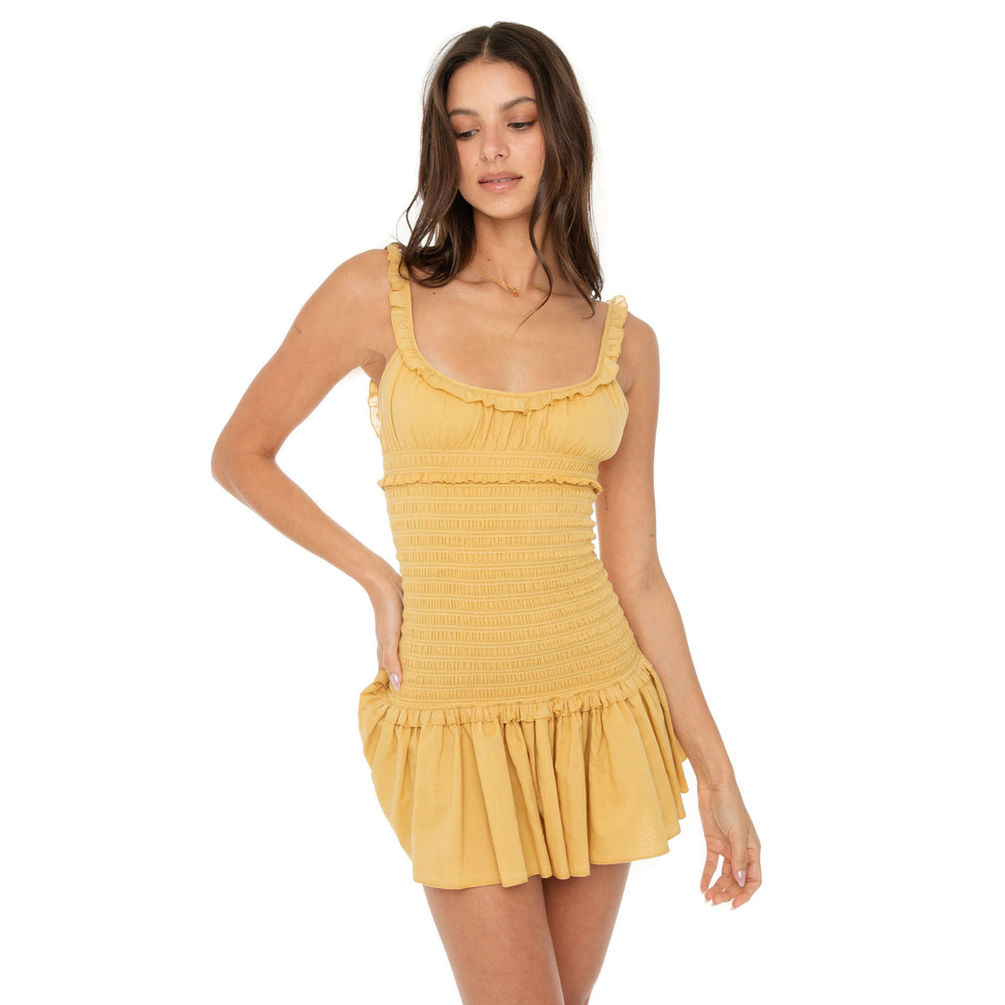Are You Am I - Neif Dress **mustard