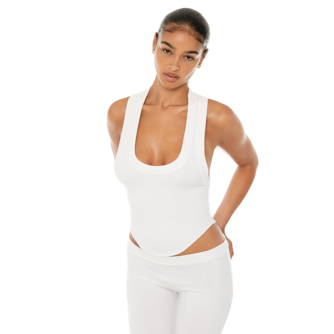 Are You Am I - Suki Tank **white