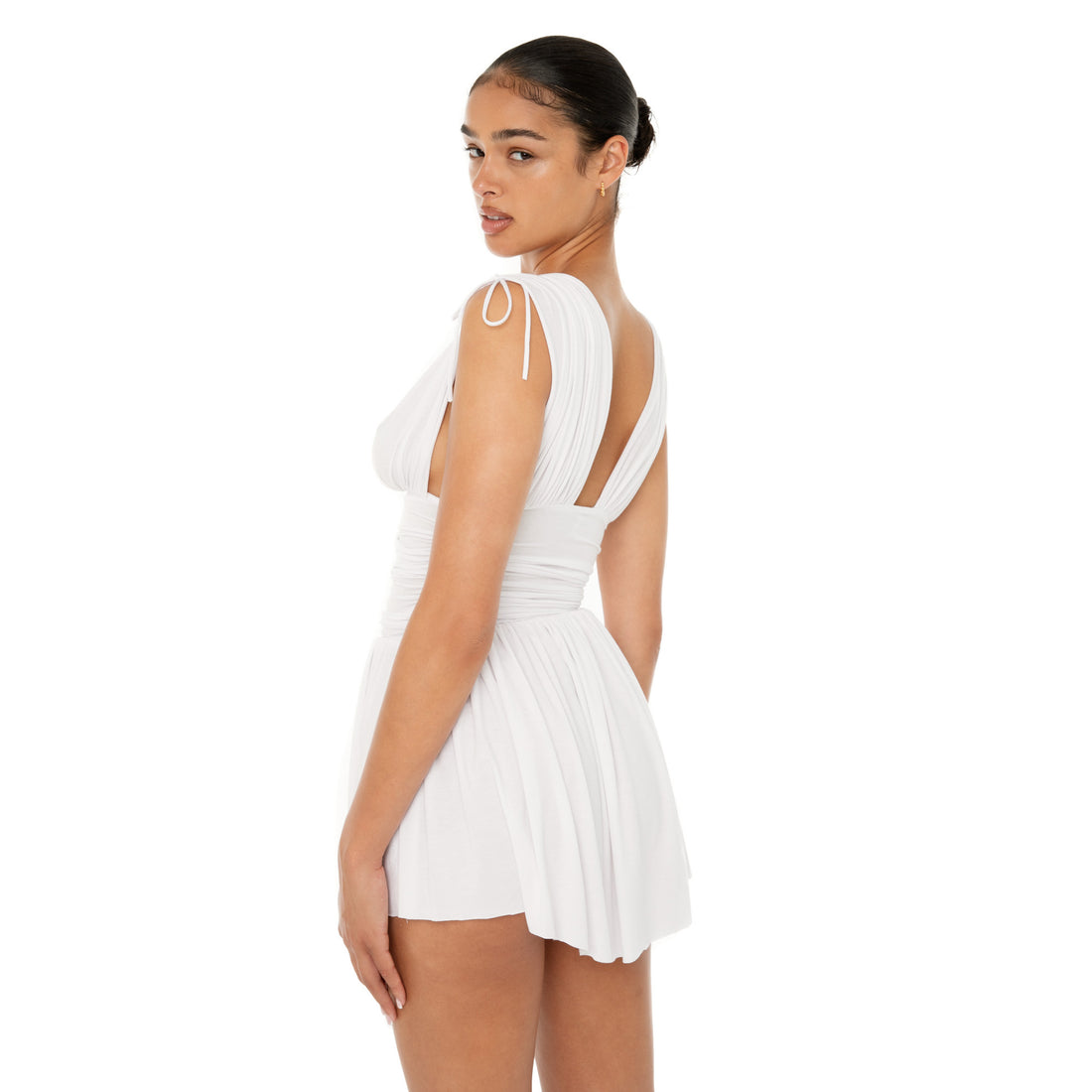 Are You Am I - Taela Dress **white
