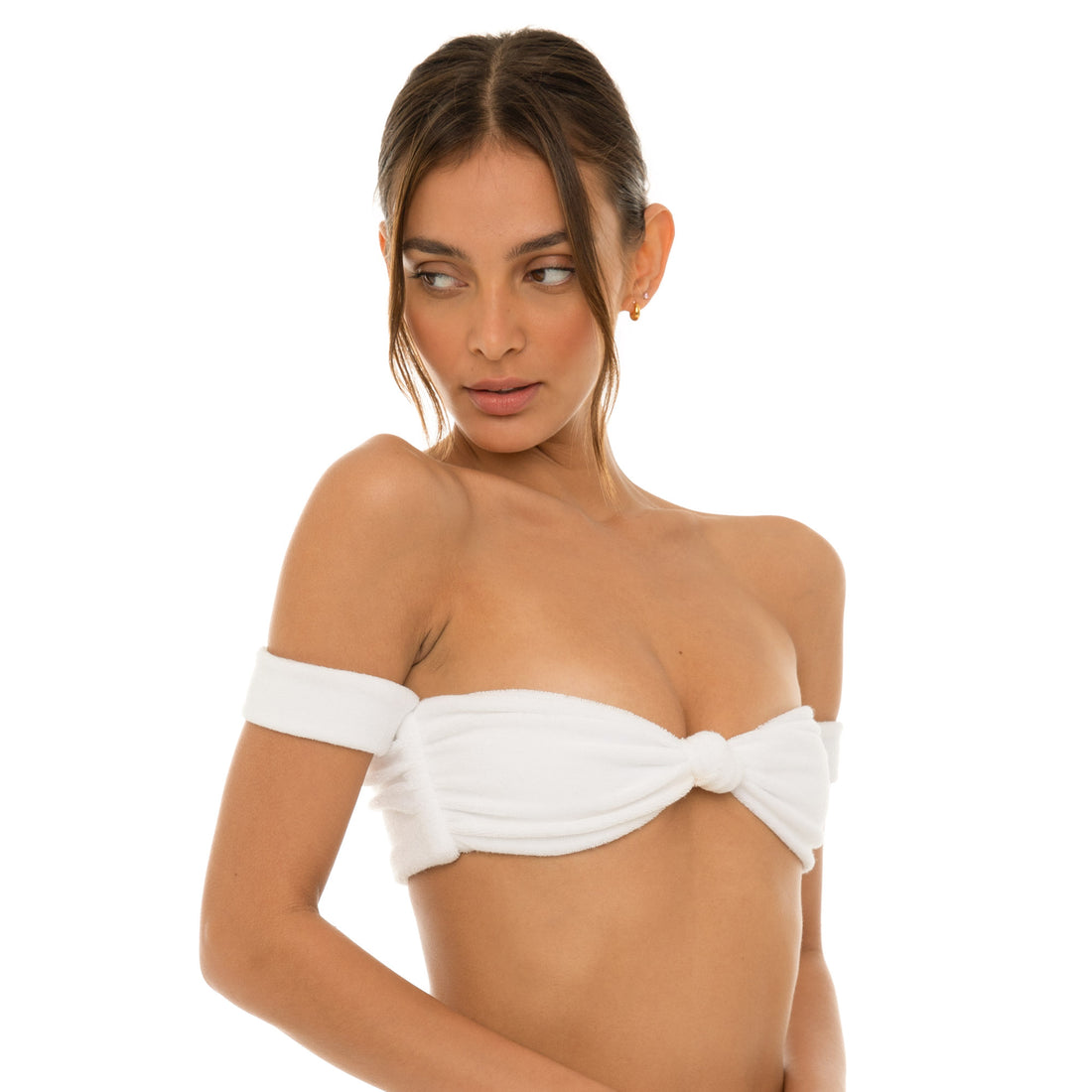 Are You Am I - Zora Terry Bikini Top **white