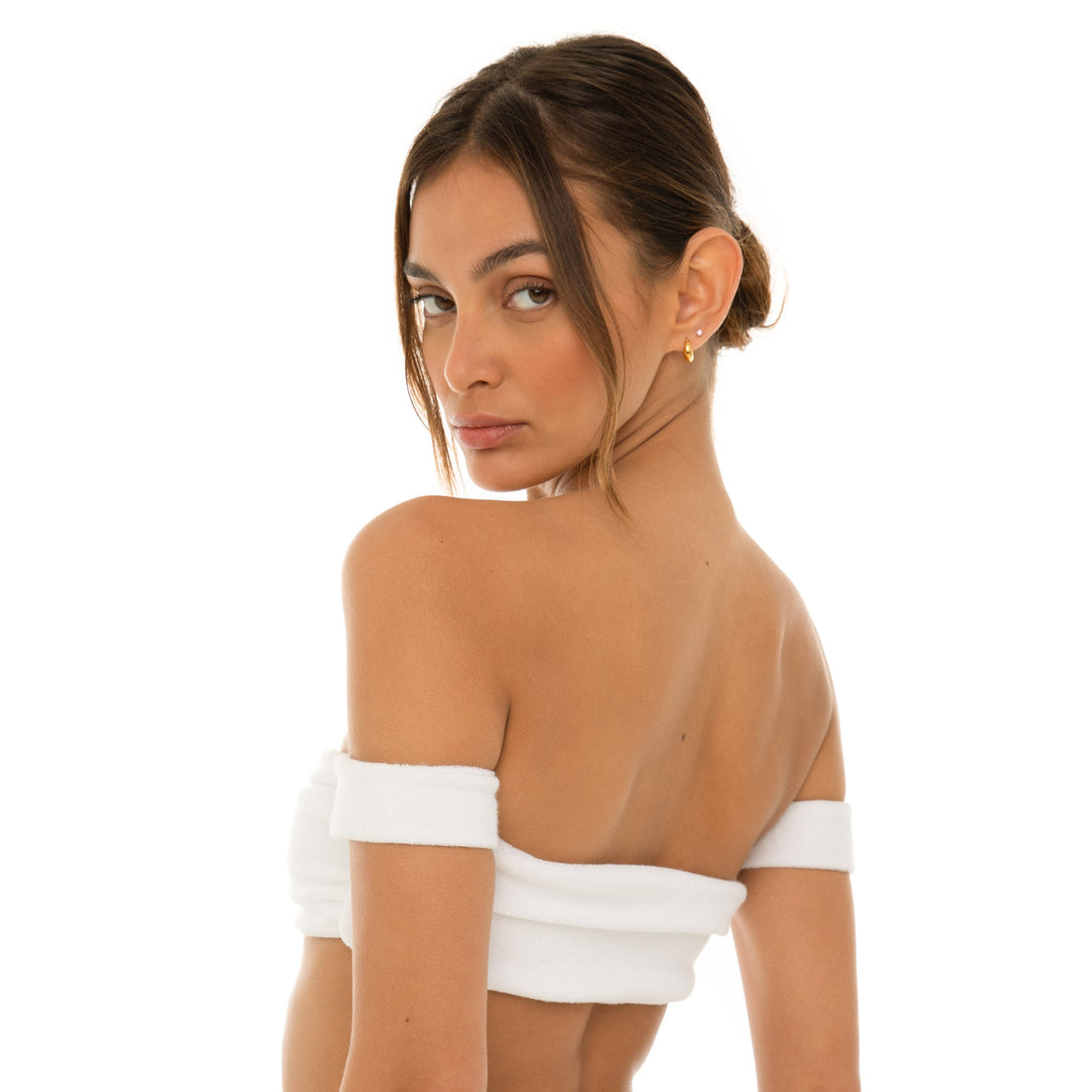 Are You Am I - Zora Terry Bikini Top **white