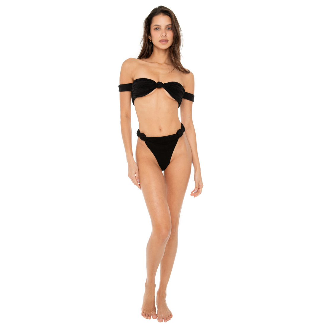 Are You Am I - Zora Terry Bikini Top **black
