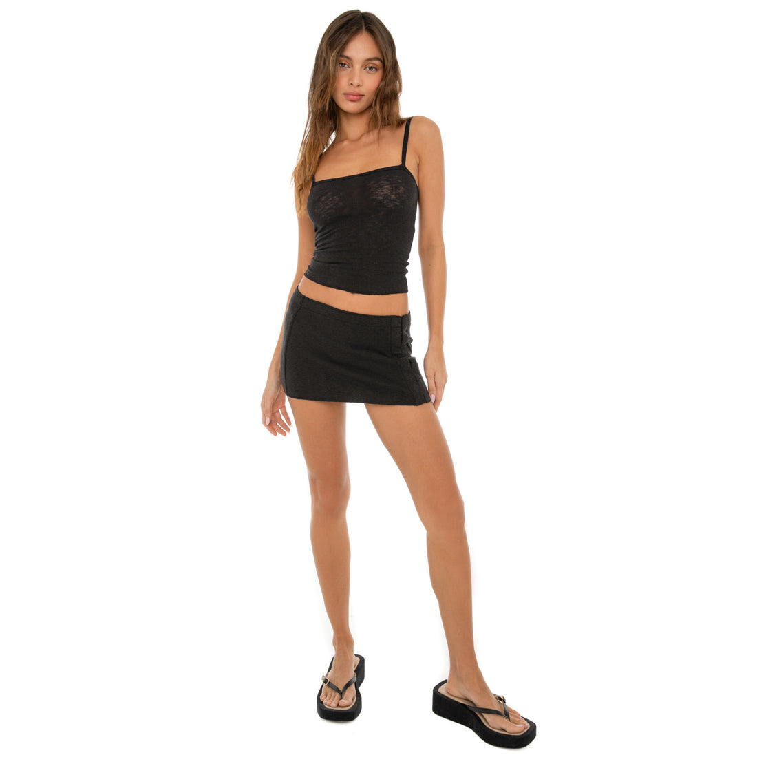 Are You Am I - Katla Skirt **black