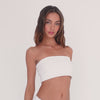 Are You Am I - Myah Tube Top**white