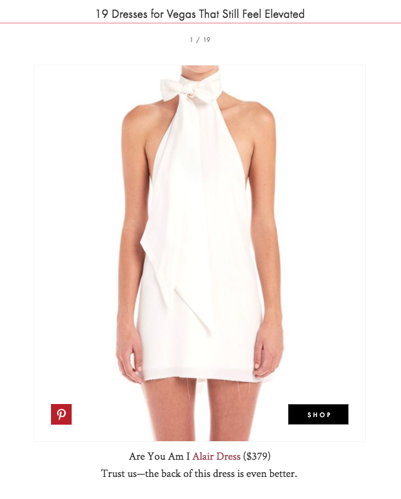 The Alair Dress in Who What Wear's Elevated Vegas Dresses