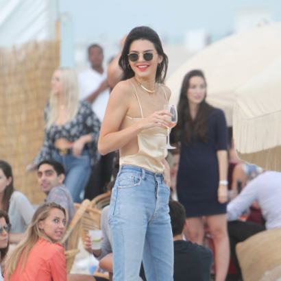 The Misa Dress in Who What Wear's Surprising Way Kendall Jenner Wears a Slip Dress