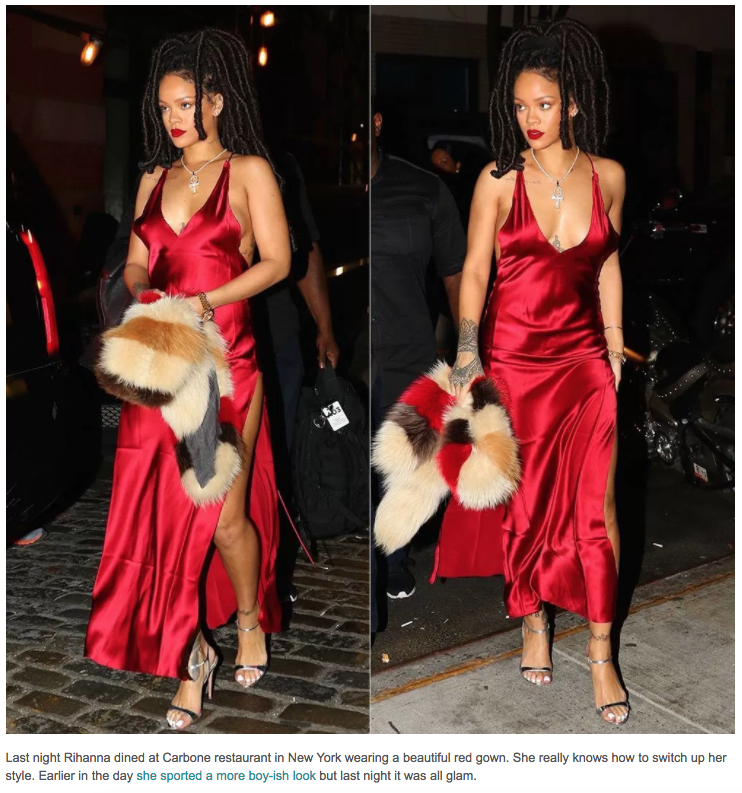 Rihanna Wearing the Nyissa Dress in Haus of Rihanna