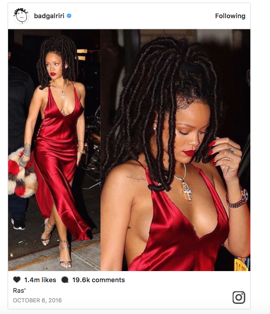 rihanna red silk dress Rihanna in red satin dress with fur stripe stole in New York on October 5