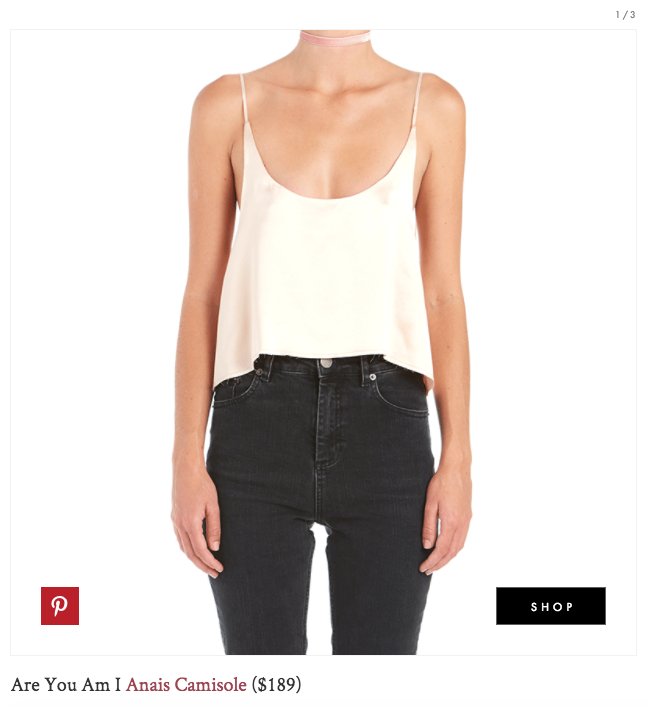 The Anais Camisole in Who What Wear's Bloggers With Their Own Brands