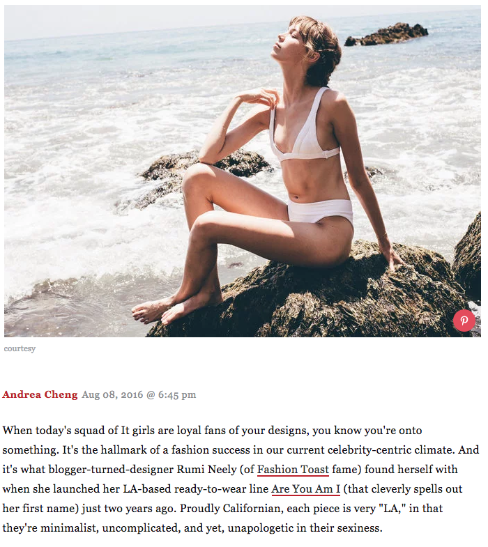 Swimwear Launch Featured in InStyle
