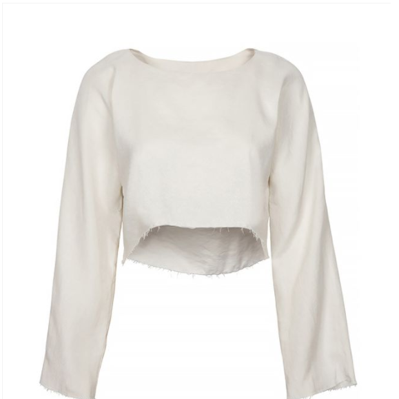 The Delphine Cropped Top in Who What Wear's Pared-Back Style Looks