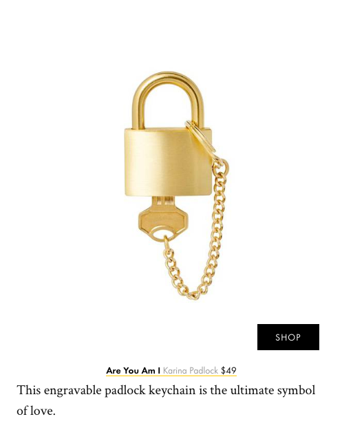 The Karina Padlock in Who What Wear's Valentine's Gift Guide
