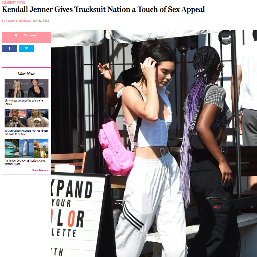 Dulcinea on Kendall Jenner in Us Weekly