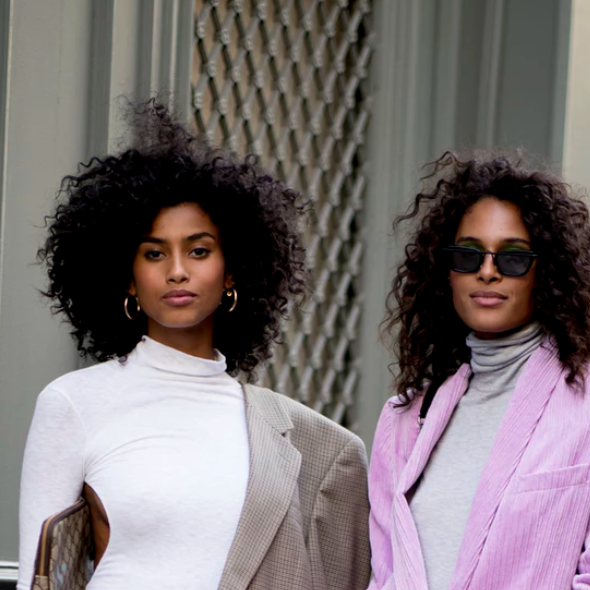 Denz dress on Imaan Hammam in the Zoe Report