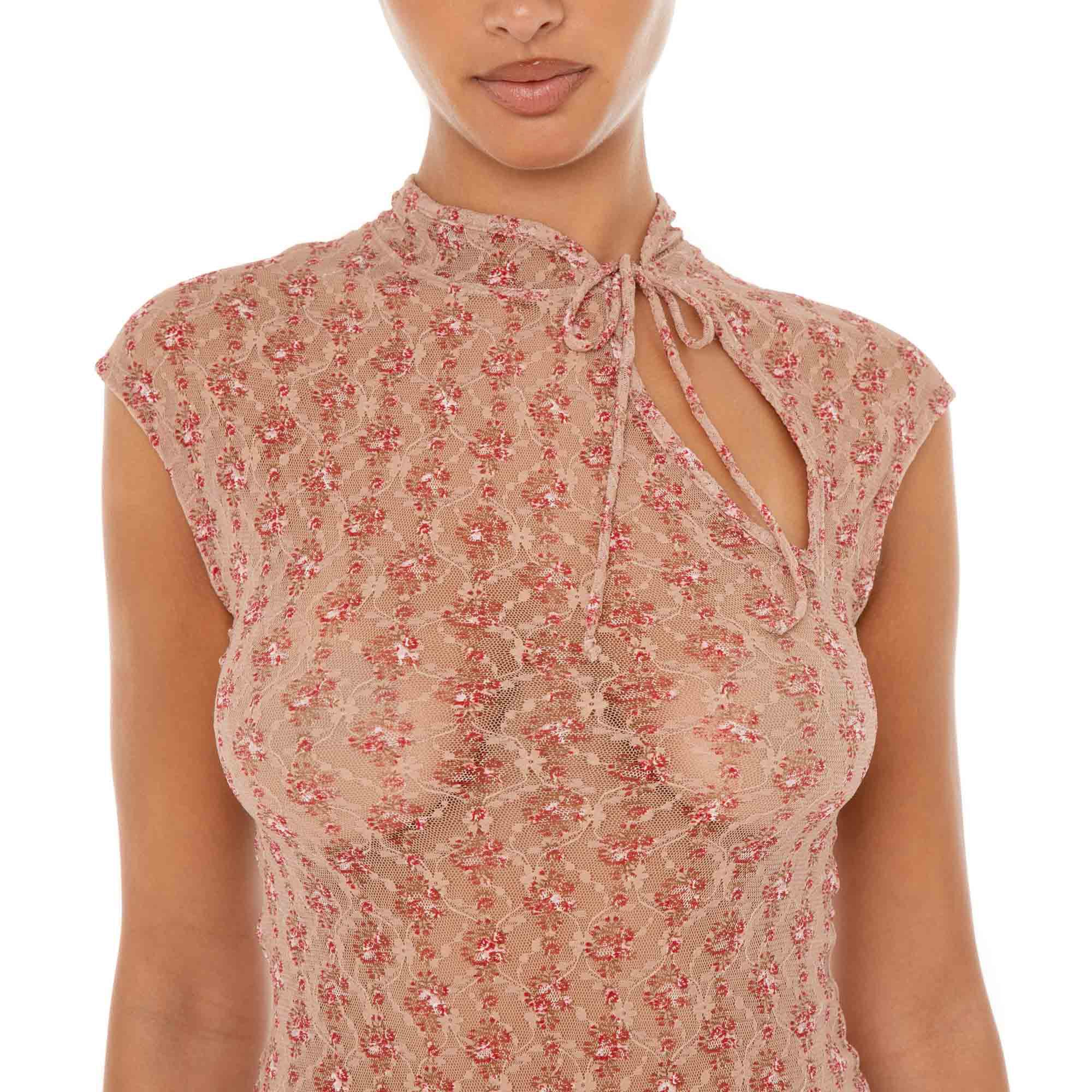 Are You Am I | Bibi Leopard Dress | Are You Am I Cherry Blossom / XXS Are You Am I | Bibi Leopard Dress | Are You Am I Cherry Blossom / XXS