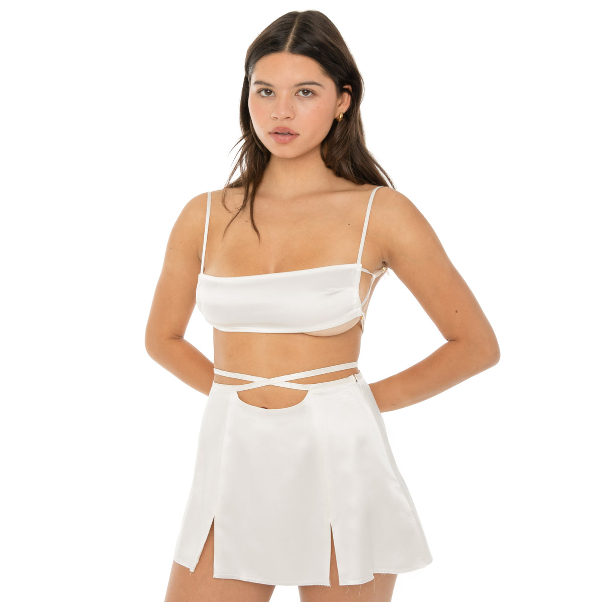 Are You Am I - Kitsi Skirt **white