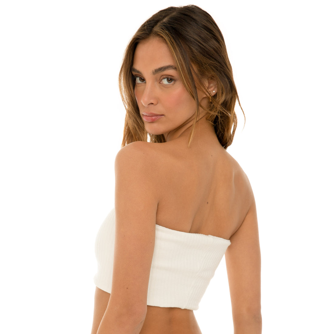 Are You Am I - Myah Tube Top**white