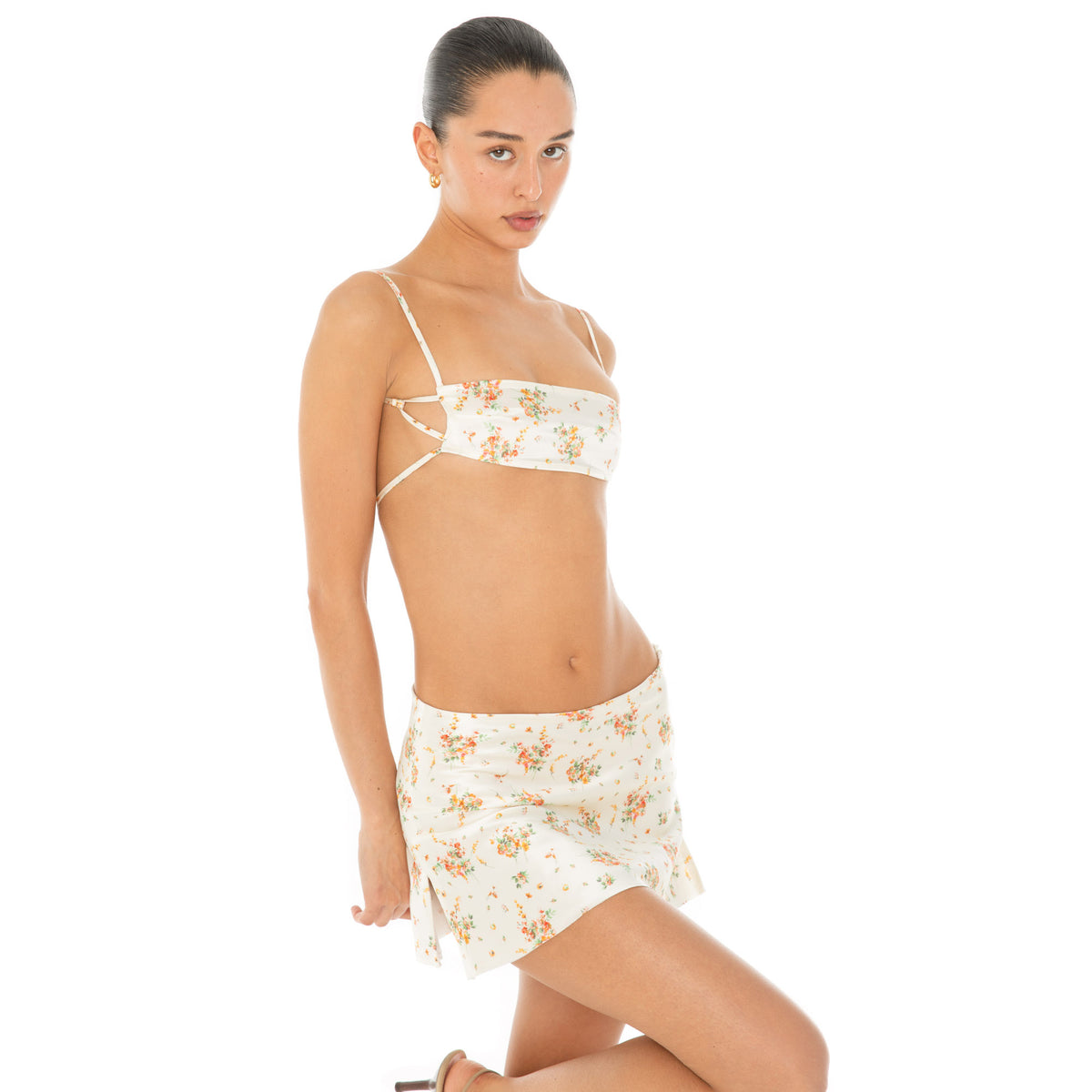 Are You Am I - Missi Floral Bra **ivory