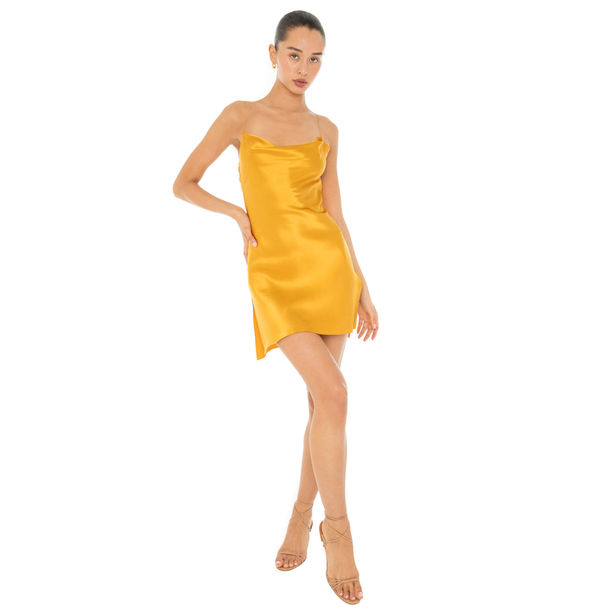 Are You Am I - Nique Mini Dress **honey