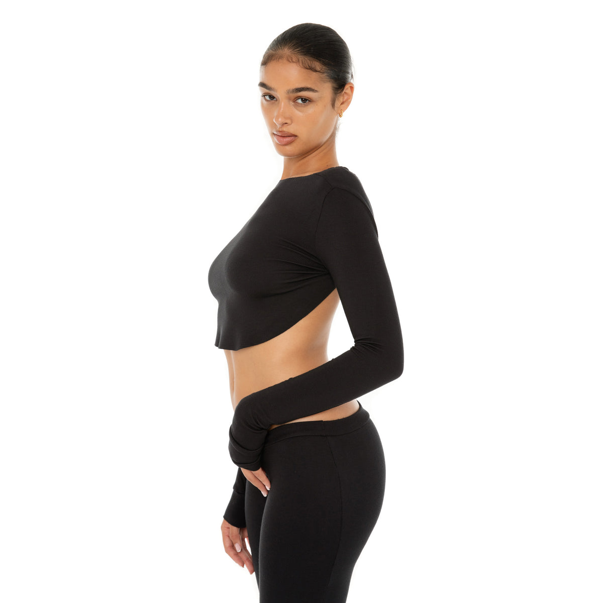 Are You Am I - Quinn Top **black