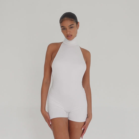 Are You Am I - Raili Romper **white