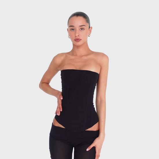 Are You Am I - Sunniva Corset **black