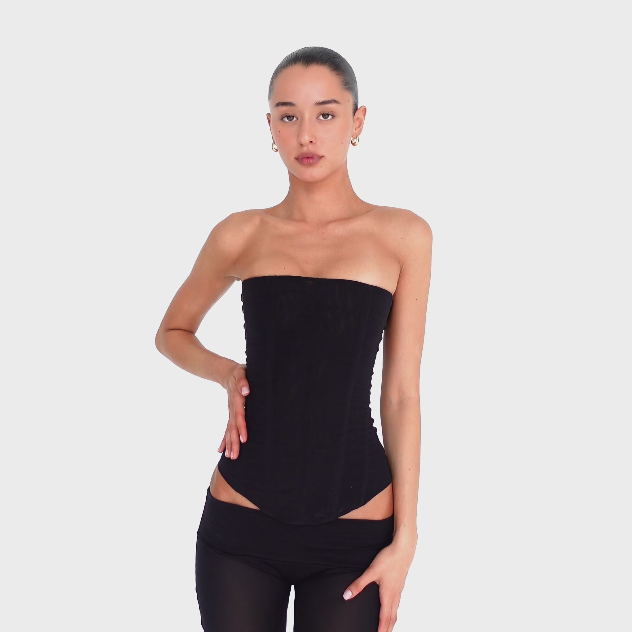 Are You Am I - Sunniva Corset **black