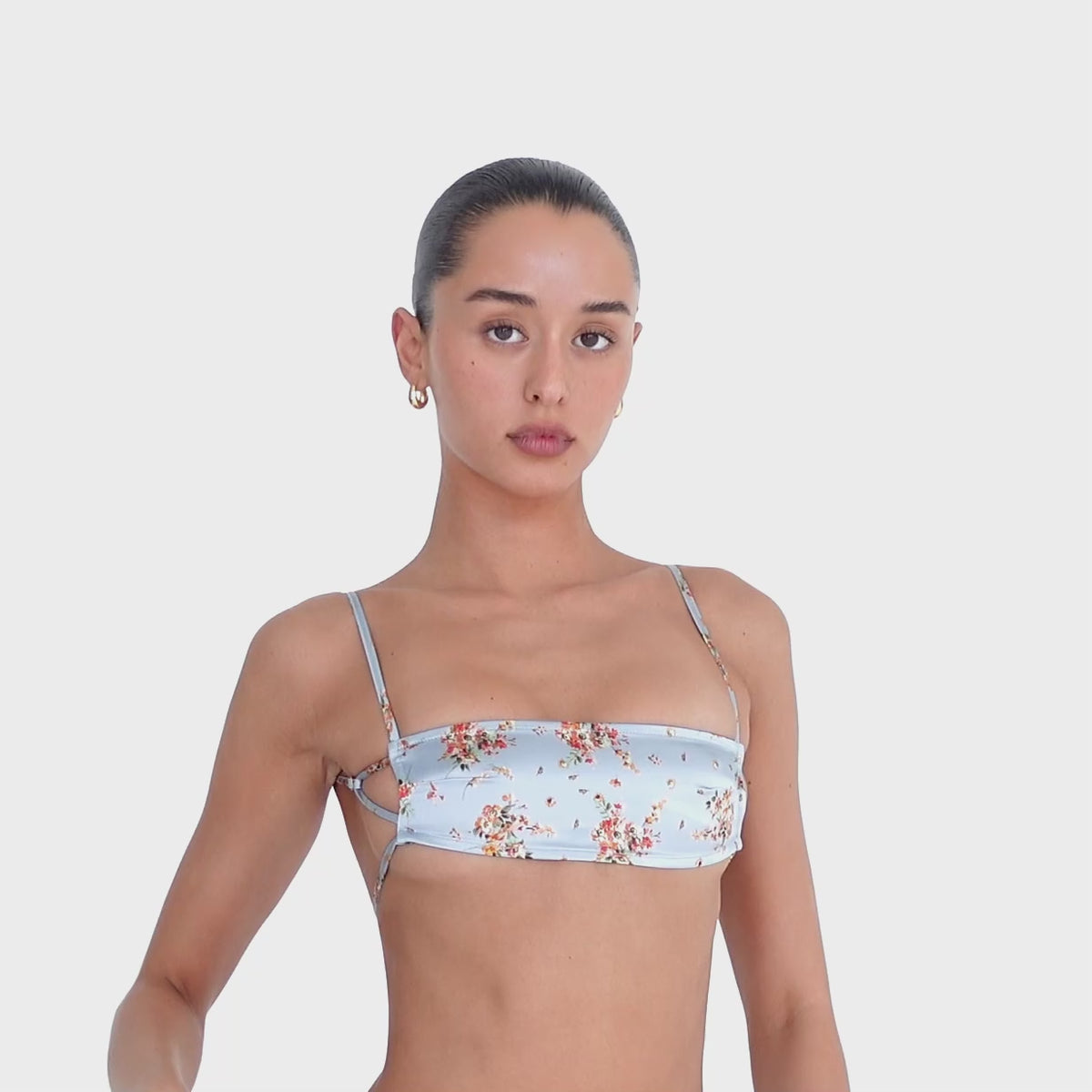 Are You Am I - Missi Floral Bra **sky