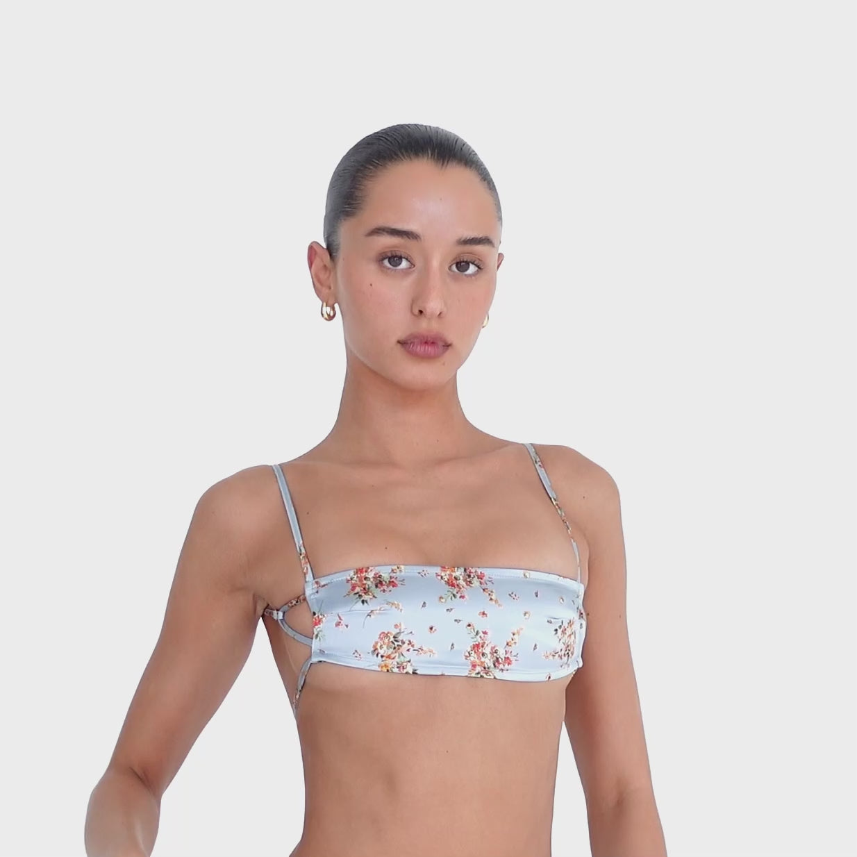 Are You Am I - Missi Floral Bra **sky
