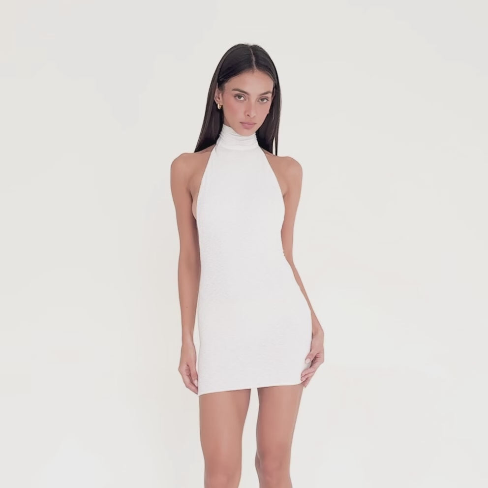 Are You Am I - Nixy Dress **white