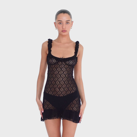 Are You Am I - Elea Dress **black