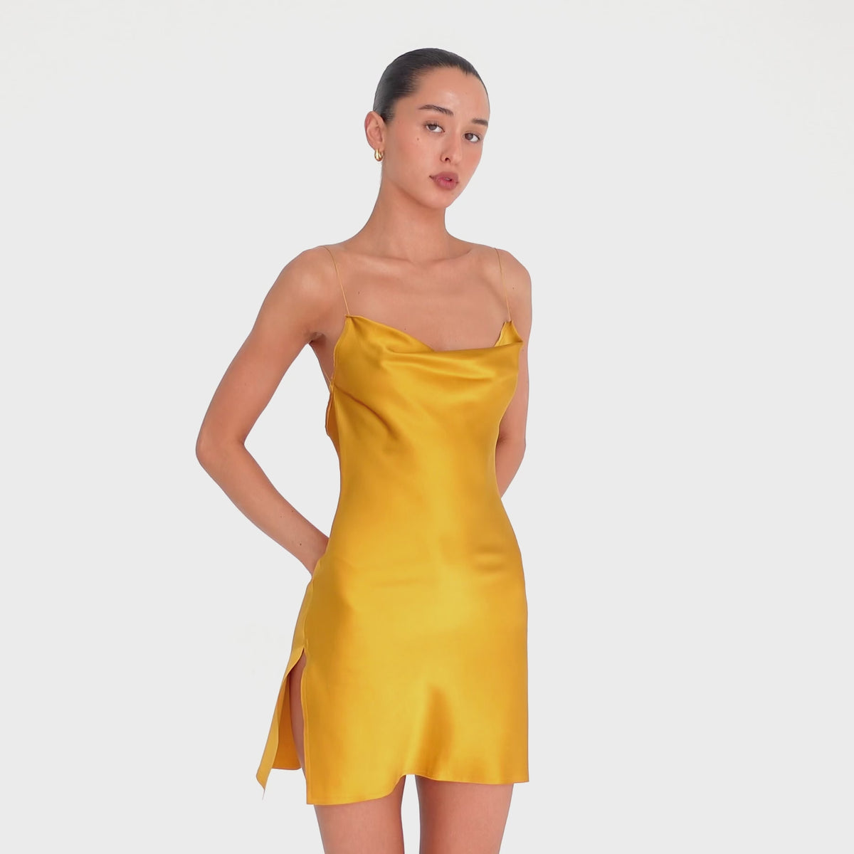 Are You Am I - Nique Mini Dress **honey