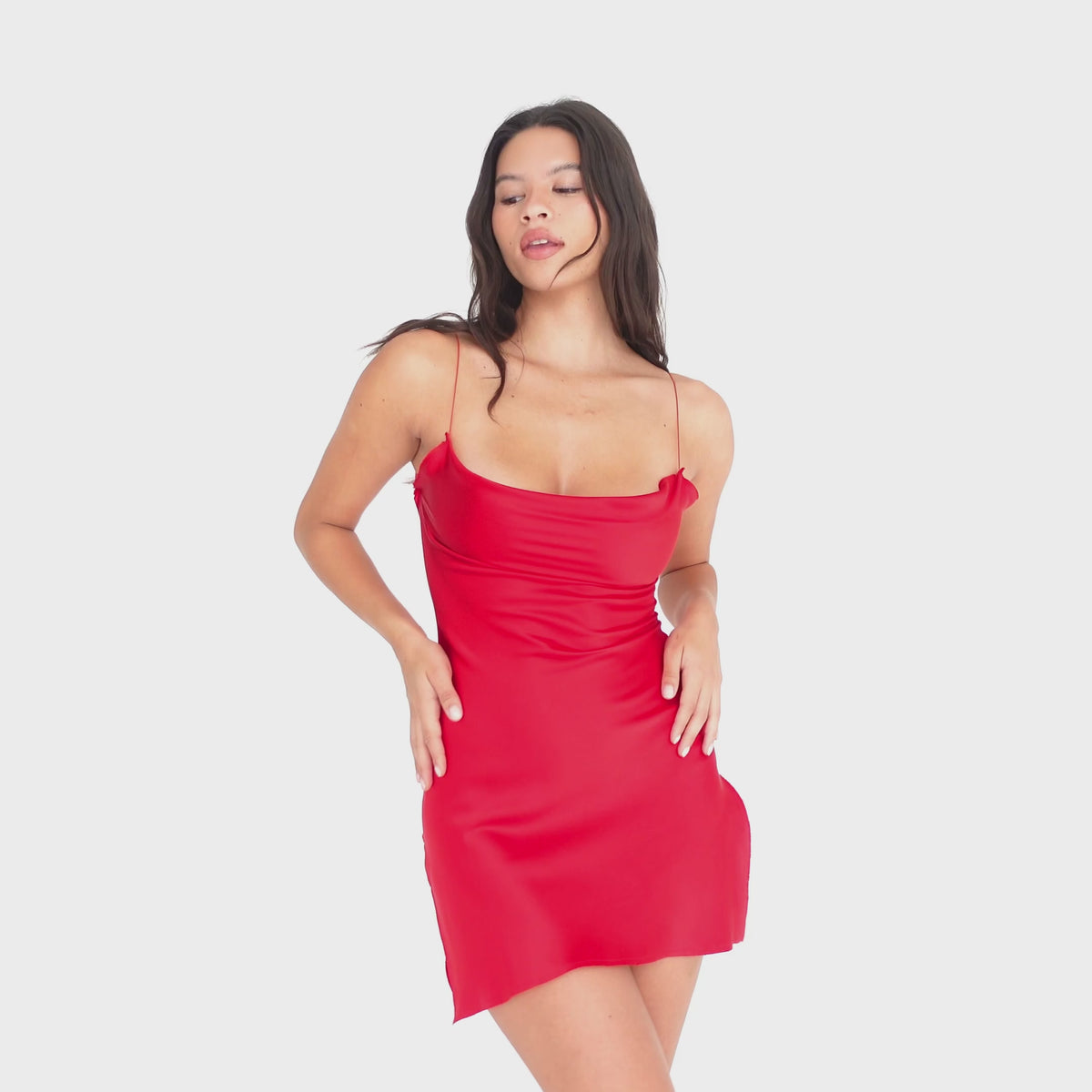 Are You Am I - Nique Mini Dress **cherry-red