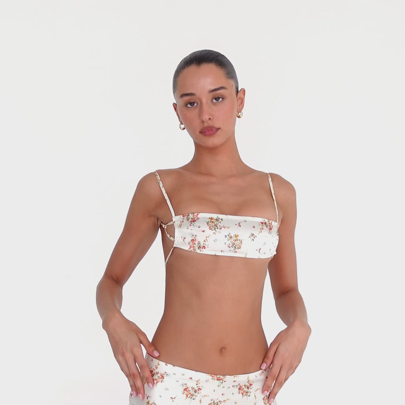 Are You Am I - Missi Floral Bra **ivory