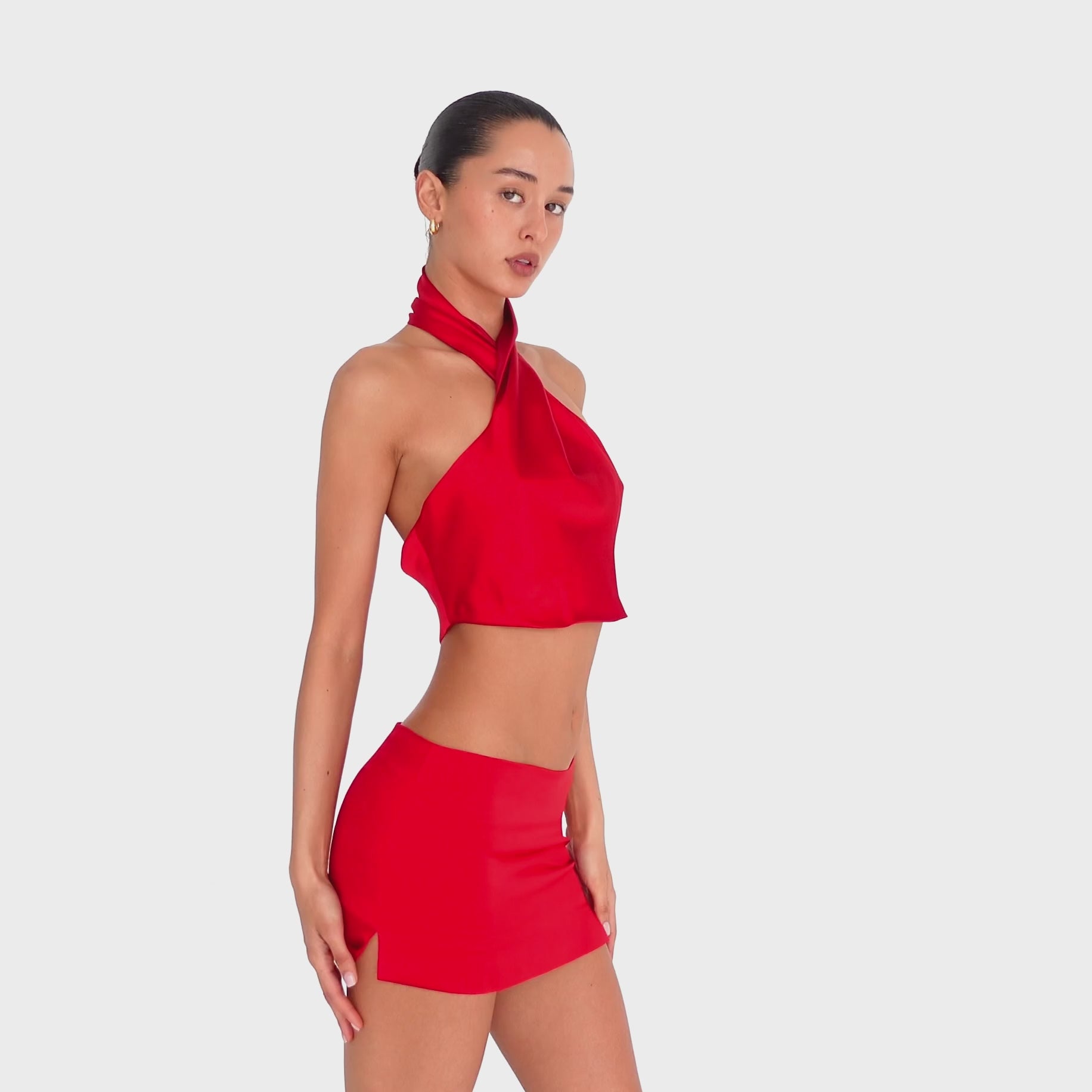 Are You Am I - Tini Skirt **cherry red