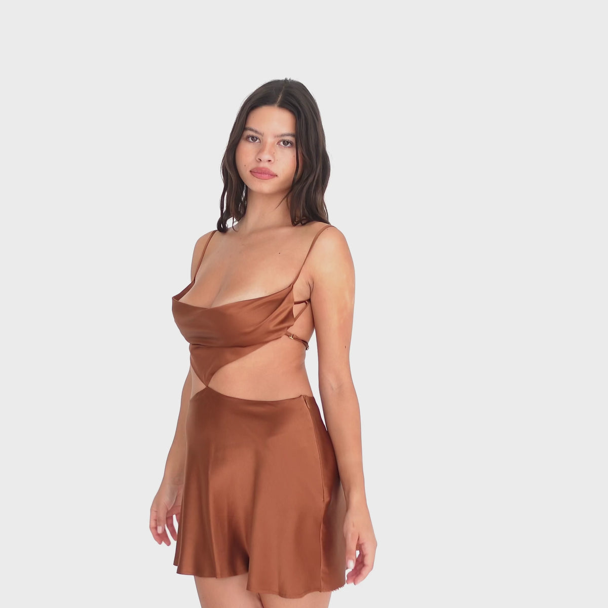 Are You Am I - Niana Dress **copper