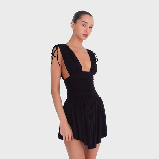 Are You Am I - Taela Dress **black