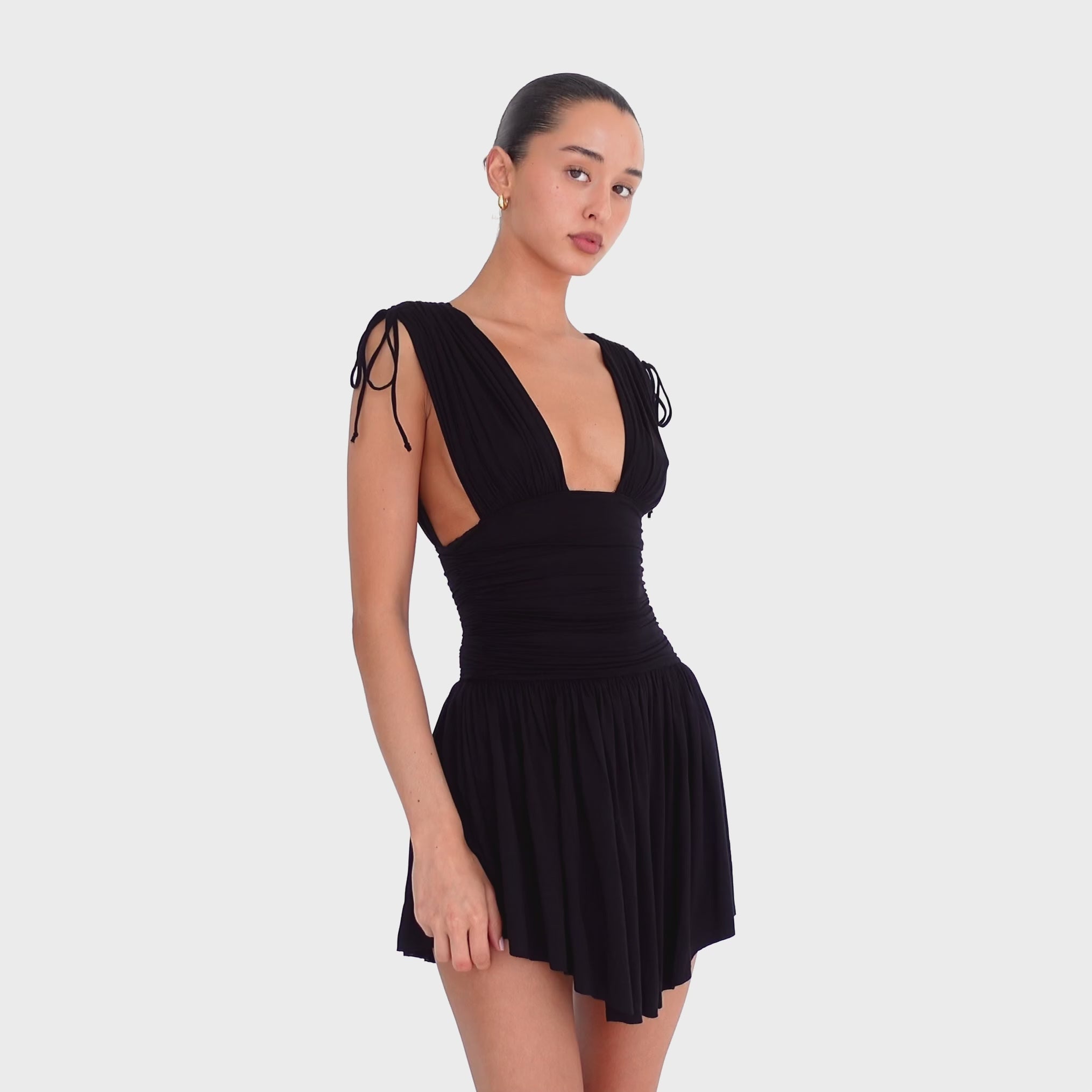 Are You Am I - Taela Dress **black