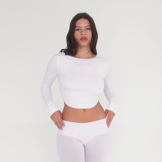 Are You Am I - Quinn Top **white
