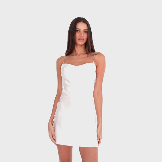 Are You Am I - Nique Mini Dress **white