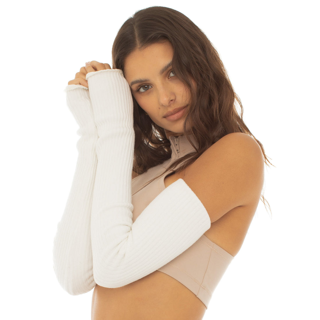 Are You Am I - Lune Arm Warmer**white
