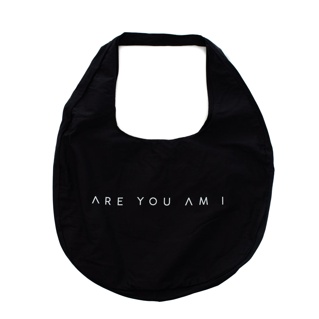Are You Am I - oval tote**black