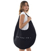 Are You Am I - oval tote**black